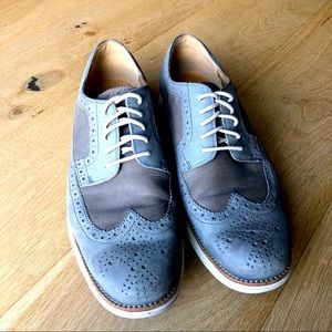 Cole Haan Gray Wingtip Oxford - EUC